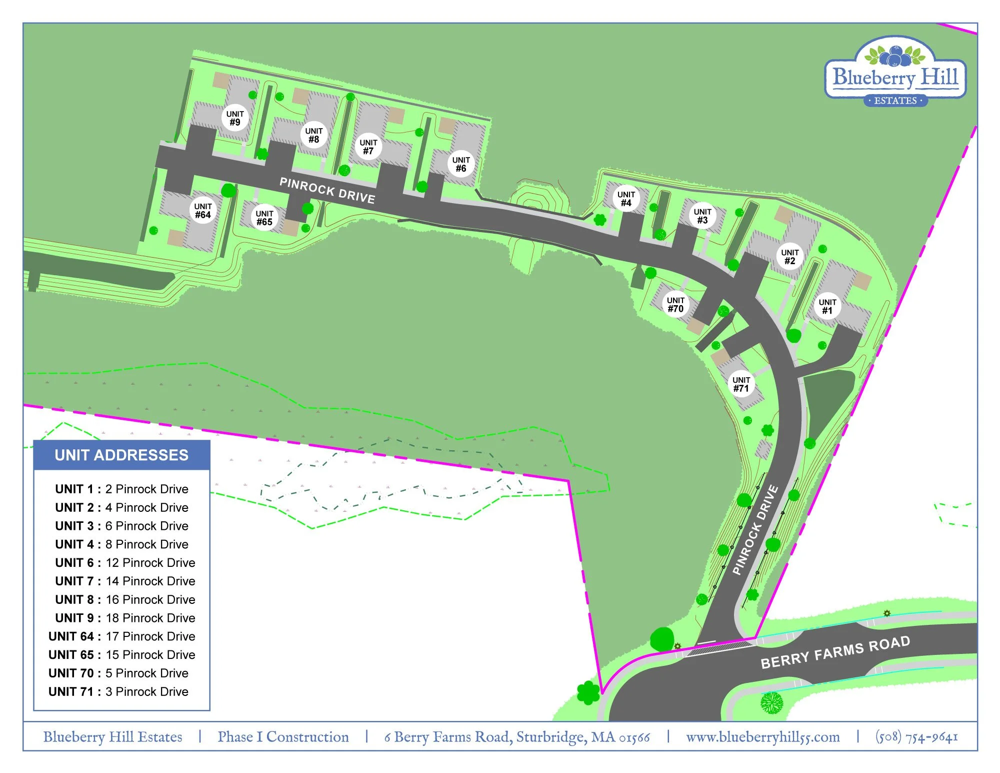 Site Maps — Blueberry Hill Estates