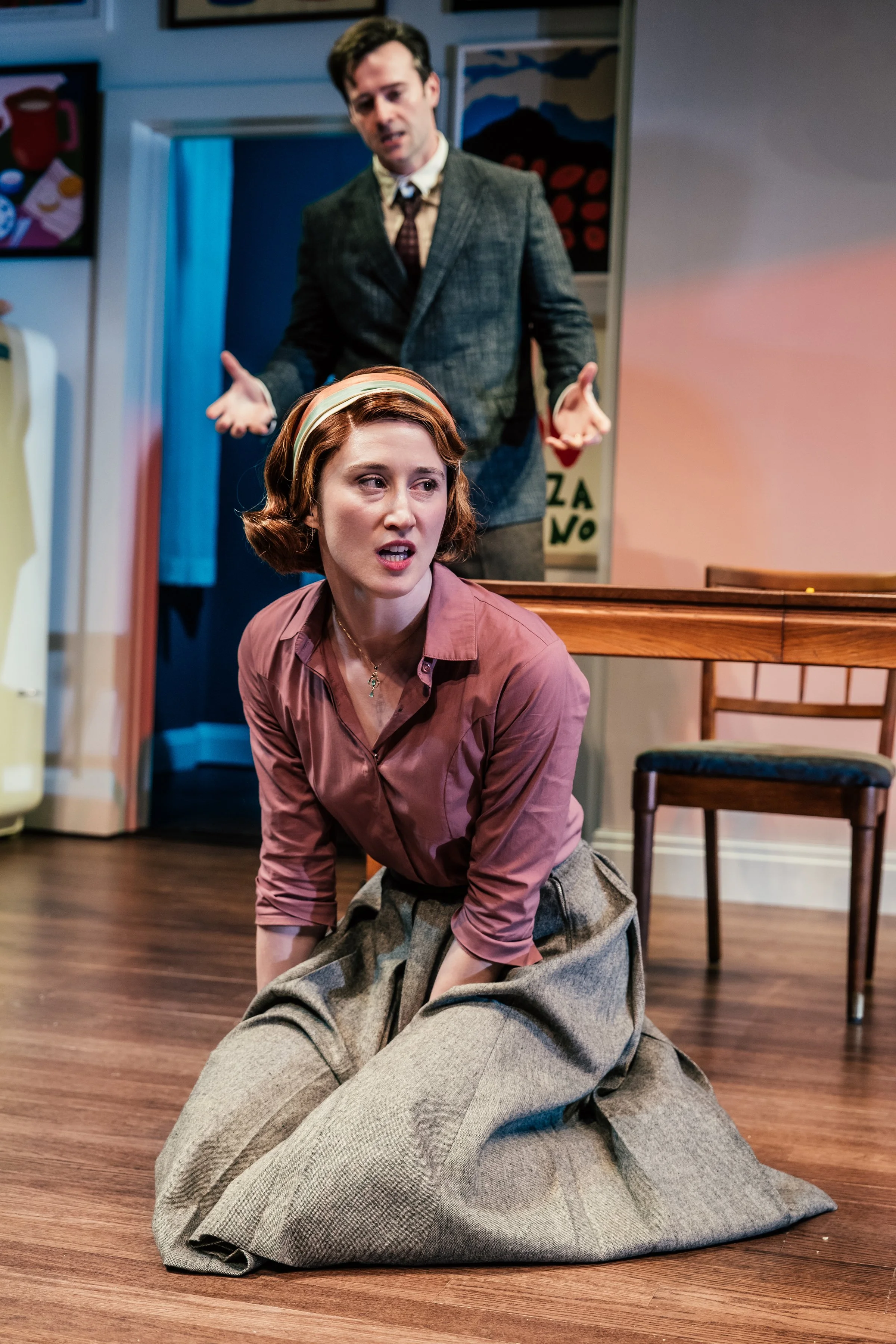 As Sylvia Plath in SYLVIA SYLVIA SYLVIA, dir. Jo Bonney, Geffen Playhouse, photo by Jeff Lorch