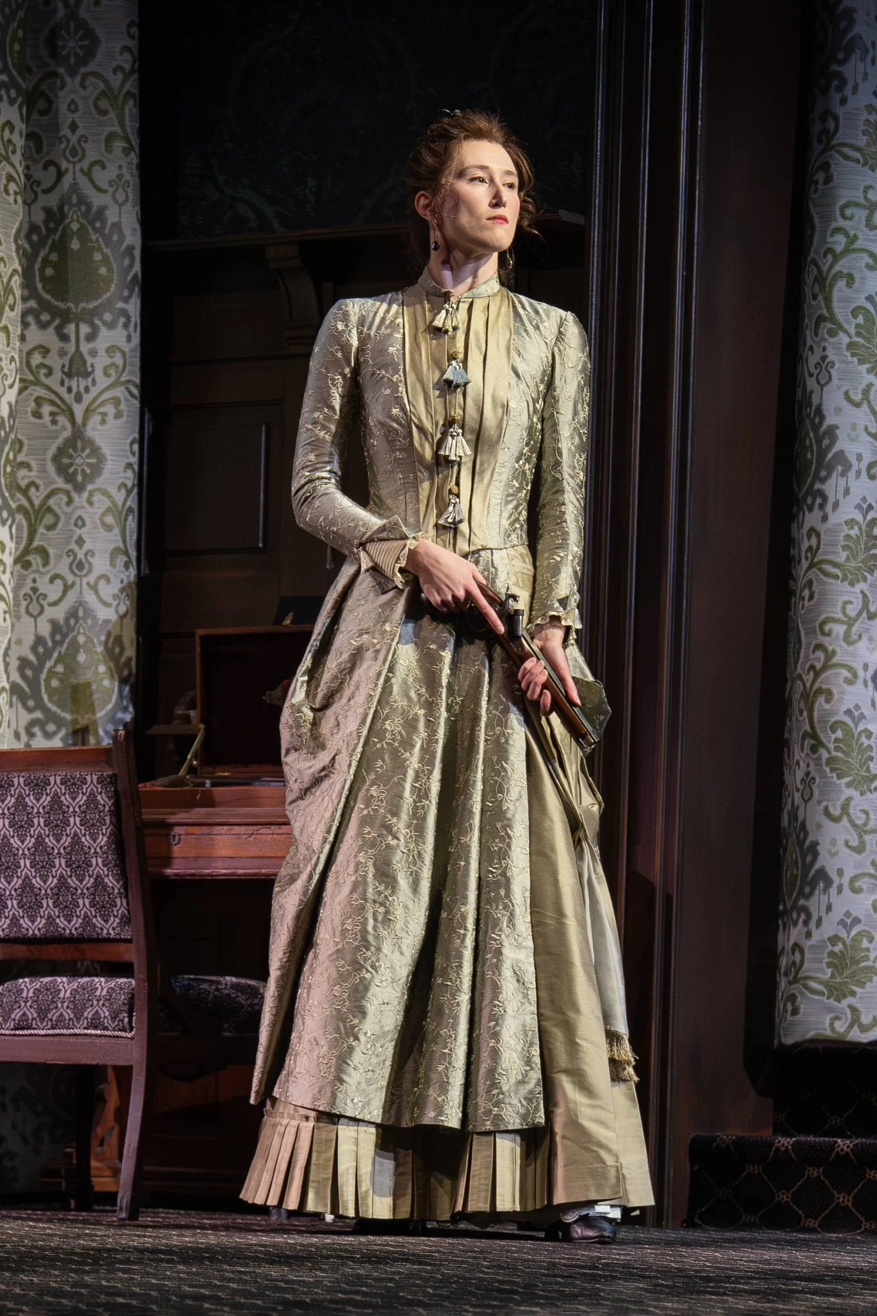 Hedda in HEDDA GABLER, dir. James Bundy, Yale Repertory Theatre, photo by Joan Marcus