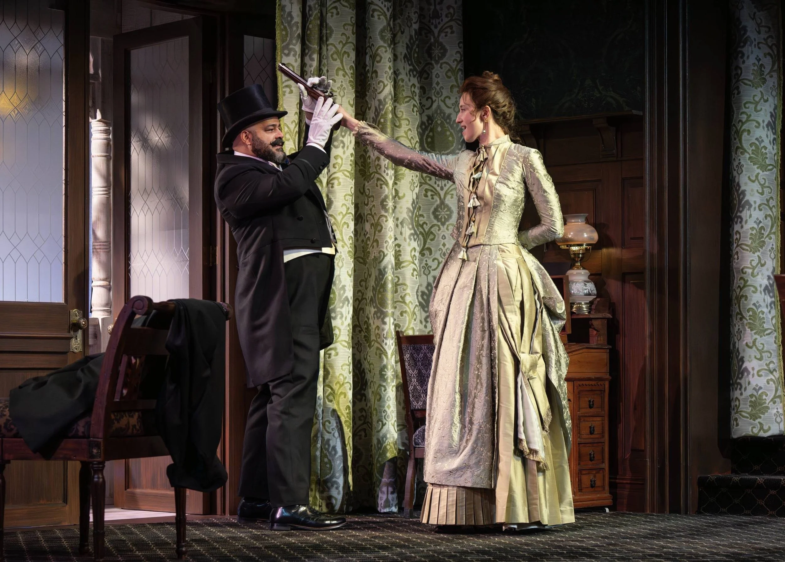 Hedda in HEDDA GABLER, dir. James Bundy, Yale Repertory Theatre, photo by Joan Marcus