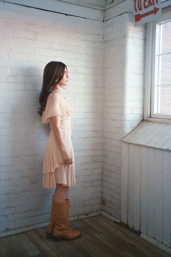 1920's Crinkle Chiffon Dress