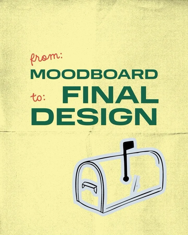 From: Moodboard To: Final Design ✉️

The creative direction phase of our branding process is SO important. It sets the tone for the entire project and aligns expectations between us and the client. 

Our branding packages typically include 2 Moodboar
