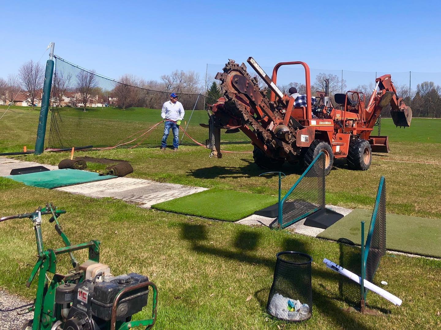 Recently, Halloran &amp; Yauch teamed up with @addisonparkdist to install a new system for their 9-hole golf course and driving range. Considering &ldquo;Links &amp; Tees Golf Facility&rdquo; was built in 1958 and is still operating 65 years later, i