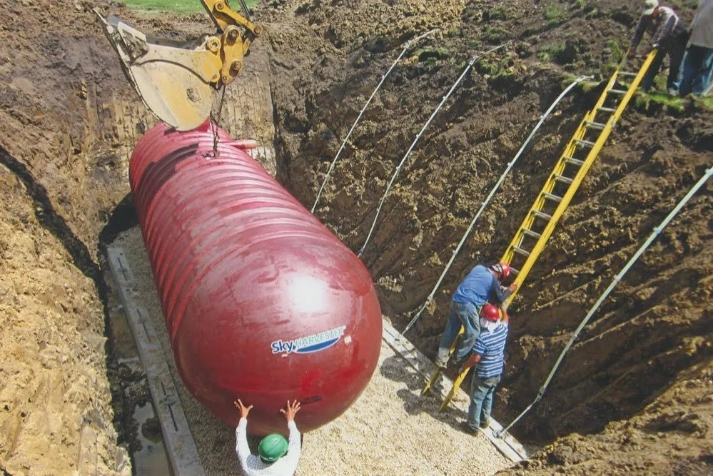 With all the recent rain, we just wanted to remind everyone about one of our favorite eco-friendly projects. 

When Knoch Park in Naperville was constructed, Halloran &amp; Yauch installed a 10,000-gallon rainwater harvesting tank beneath it. This ta