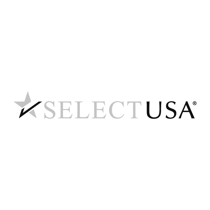 Select USA logo with a stylized eagle and star in black, gray, and white