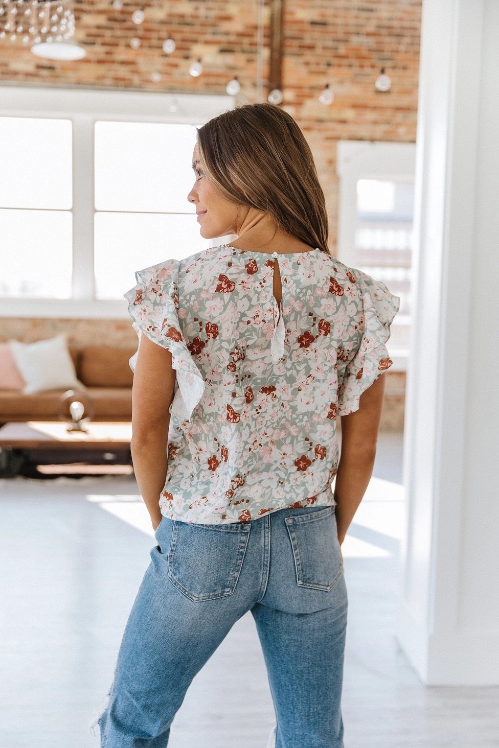 Addilyn Floral Ruffle Sleeve.back.jpeg