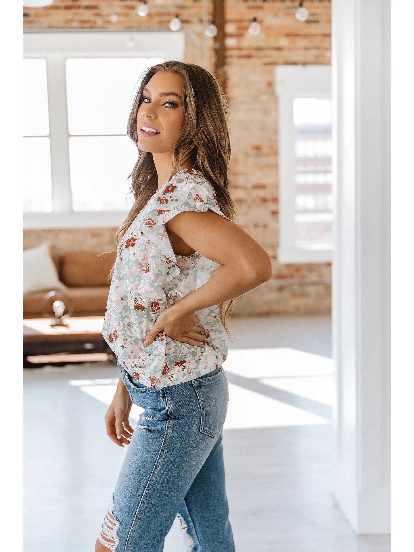 Addilyn Floral Ruffle Sleeve.side.jpeg
