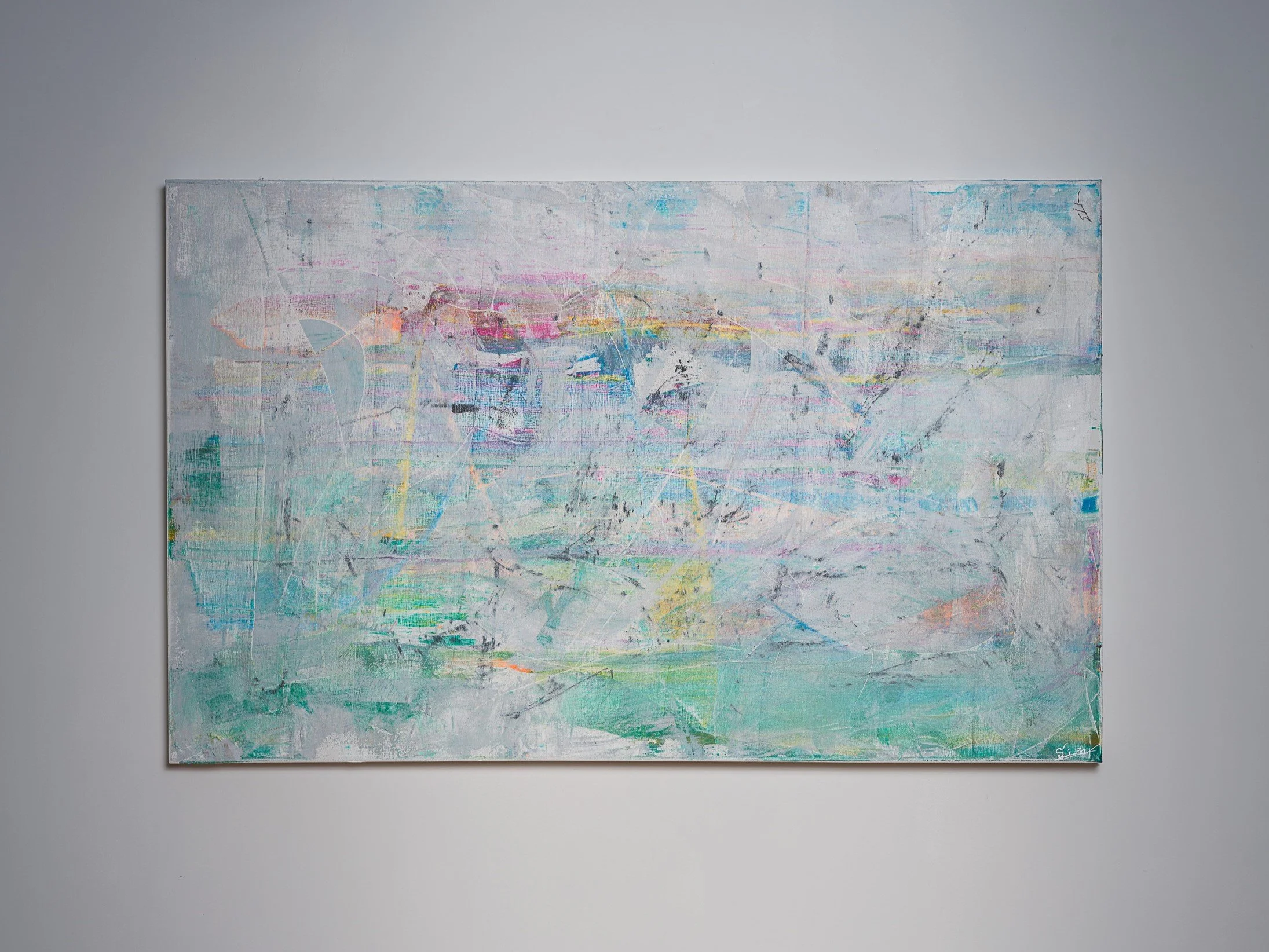 "Seaside Breeze" - 30 x 48 in - Summer 2018 - Acrylic on Canvas