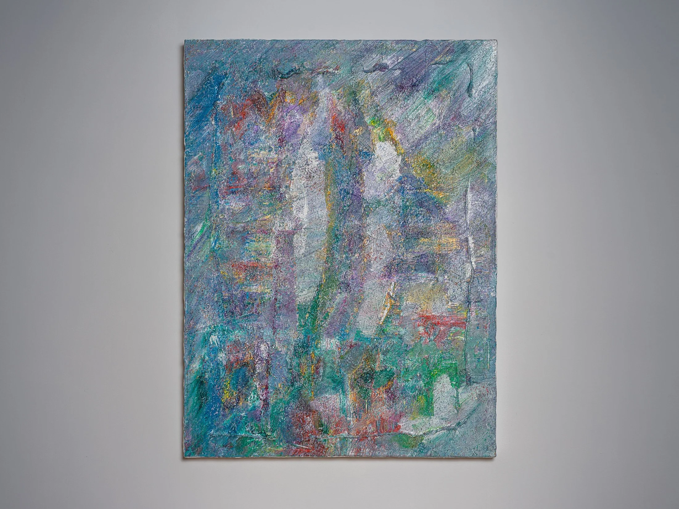 "Tears Of Joy" - 30 x 40 in - Spring 2018 - Multiple layers of Gesso, acrylic, gel, and heavy polymer paste on Canvas 