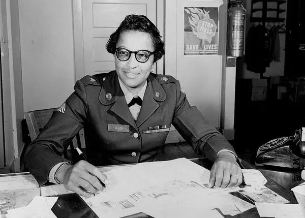 Doris L. Allen in an undated photograph. She joined the Women’s Army Corps in 1950 and was the first woman to attend the Army’s prisoner-of-war interrogation course.