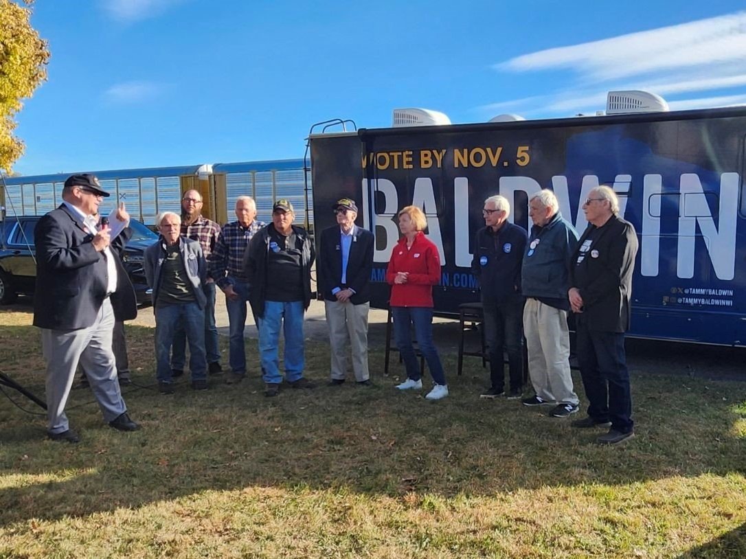 NSL4A Associate Member Jon Ward speaking at Veterans Canvasing Event in Wisconsin