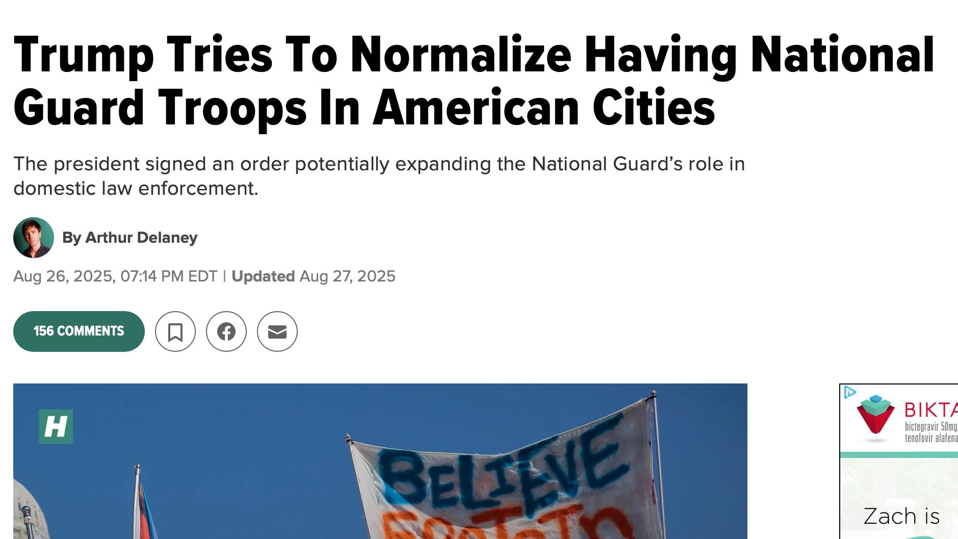 Trump Tries To Normalize Having National Guard Troops In American Cities