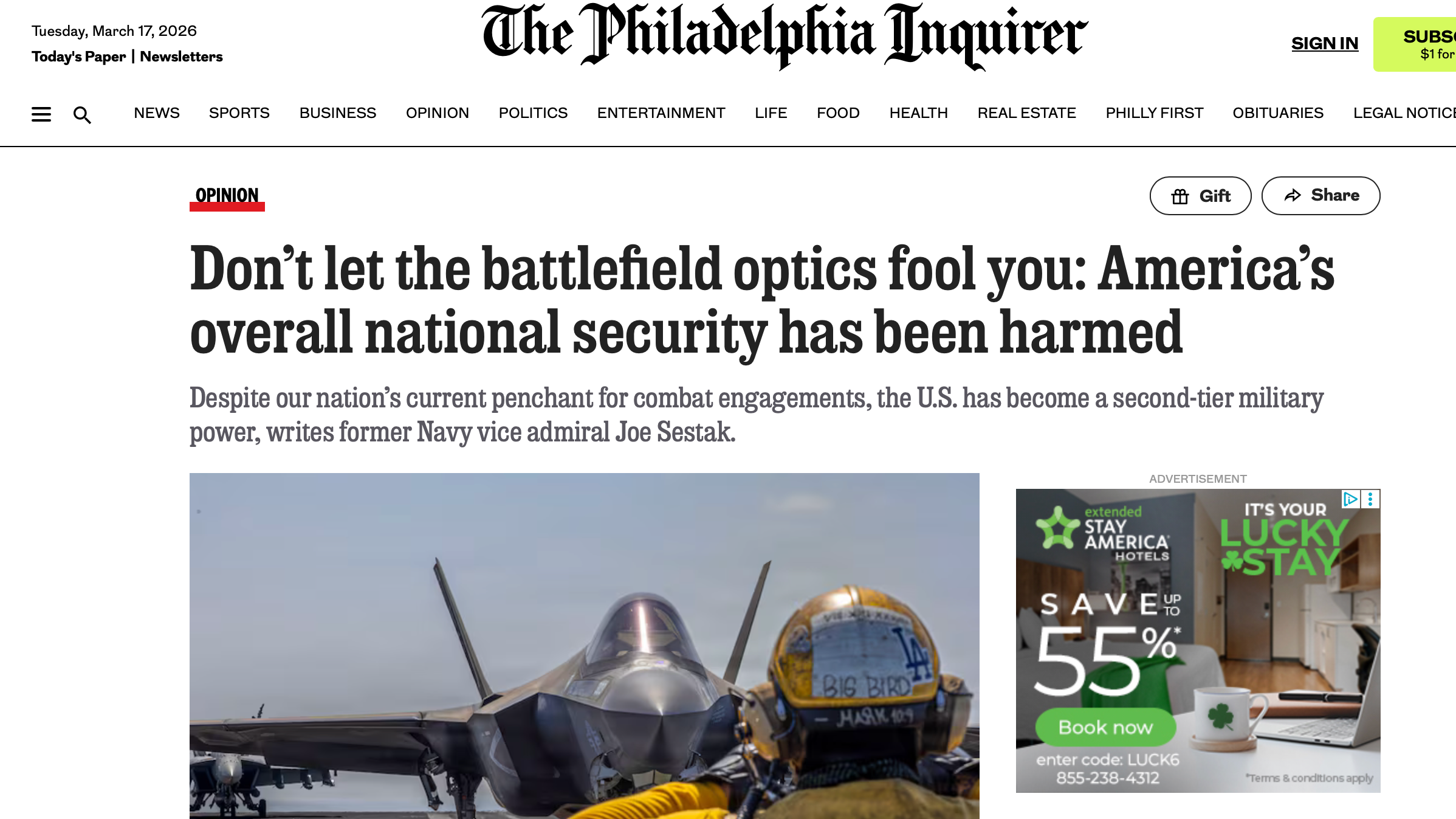 Don’t let the battlefield optics fool you: America’s overall national security has been harmed