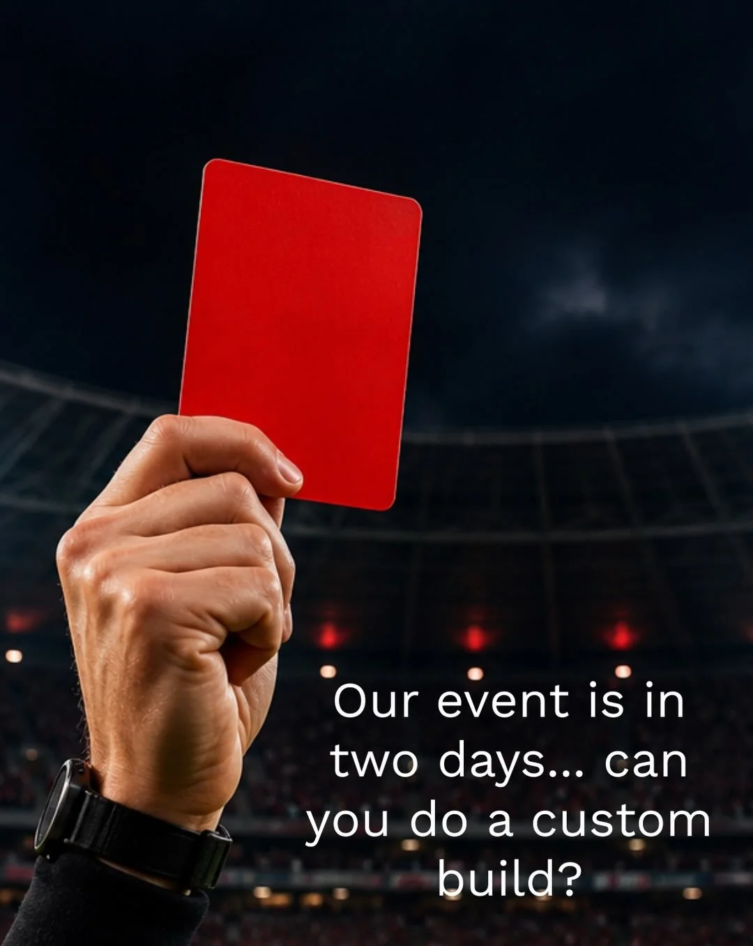 🚩 in custom event fabrication
What did we forget? Comment below
#EventProfs #RedCard #FIFA