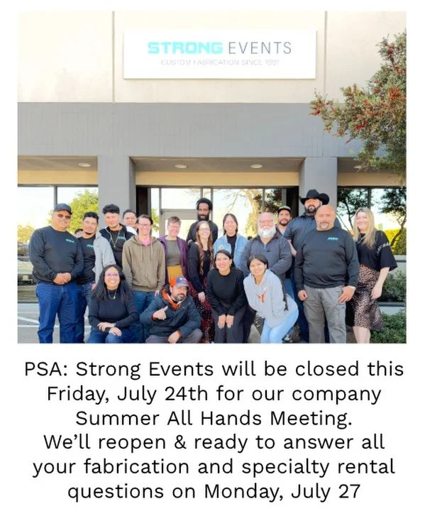Heads up: this Friday, July 24, our shop will be closed for out annual Summer All Hands meeting so either get your request in today or wait until we are back on Monday, July 27 ✌🏽💪🏽🩵