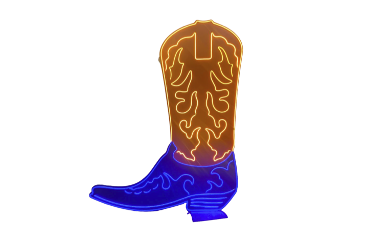 The LED Neon Cowboy Boot