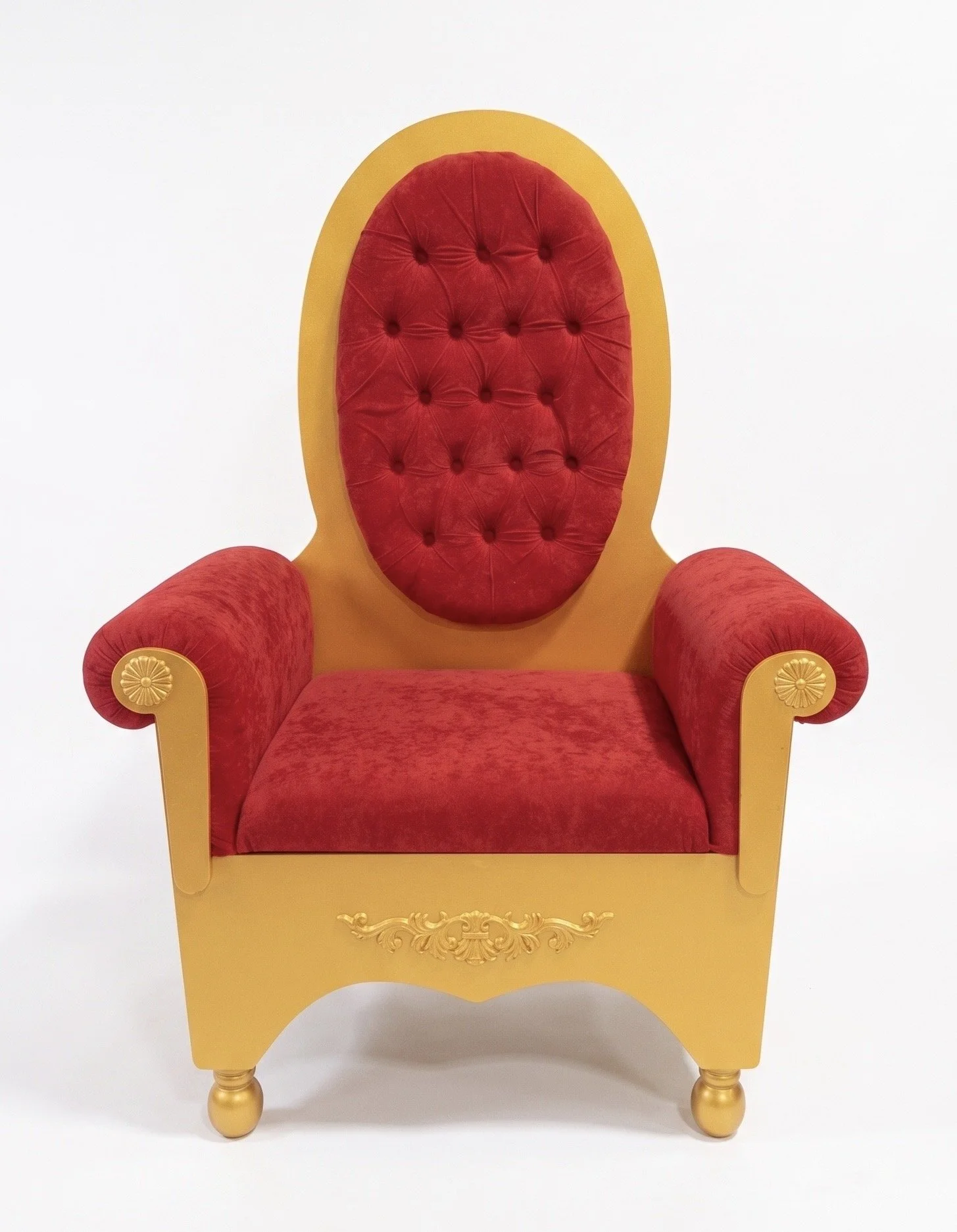 Santa Chair Throne - Red & Gold