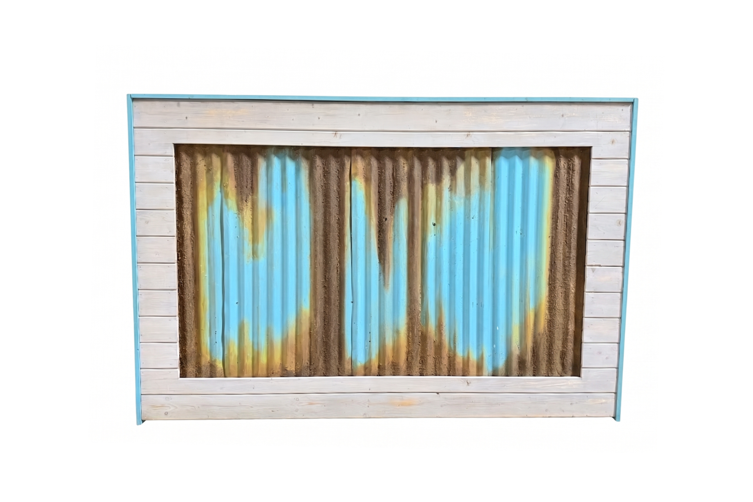 Oversized Rusted Metal Frame