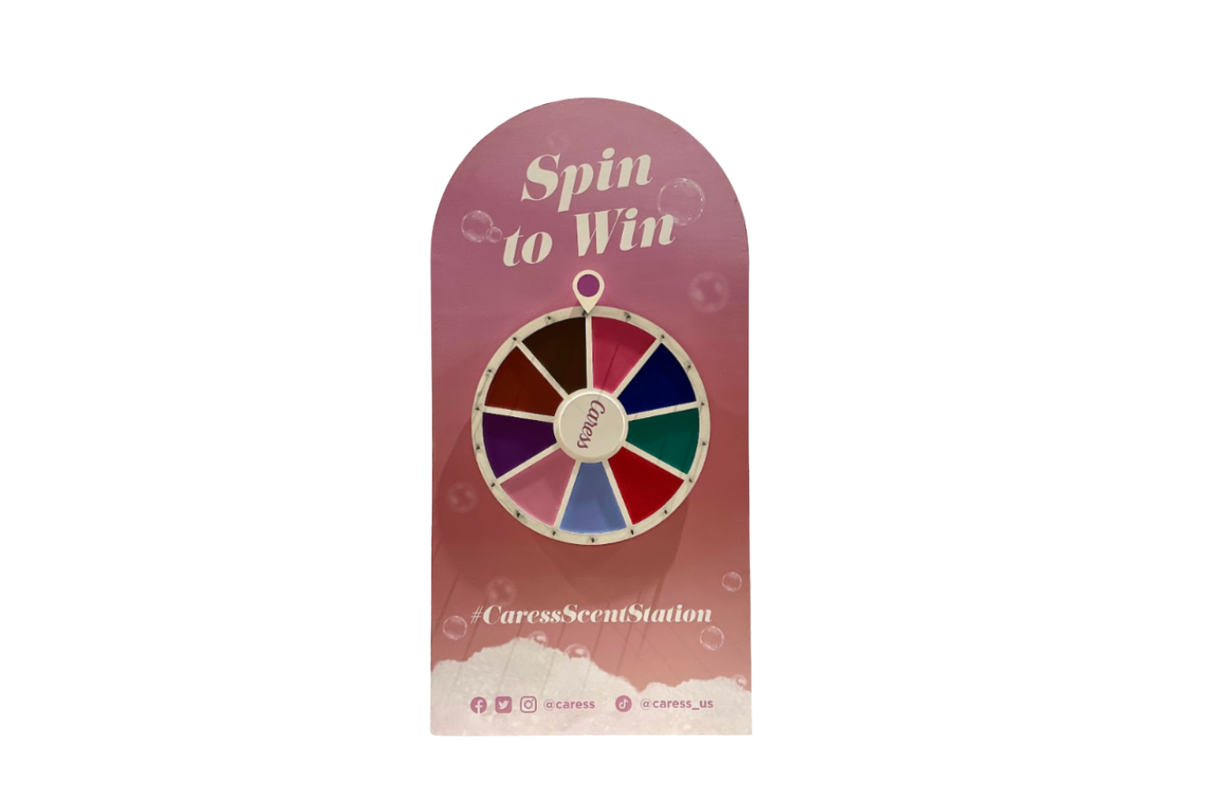 3D Arch Wall With Spin Wheel