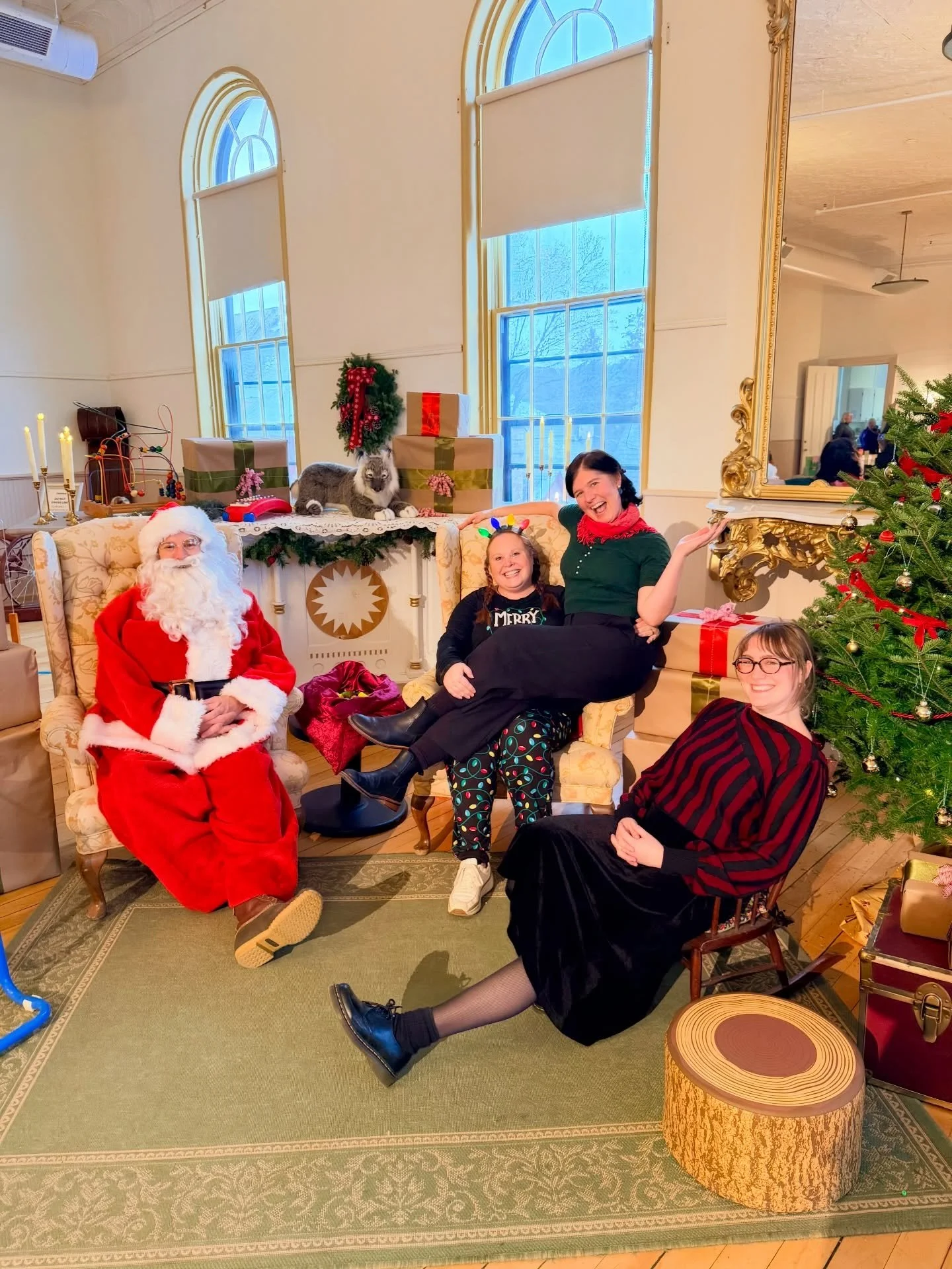 Happy Holidays to all of our visitors at Santa&rsquo;s Workshop! The city of Saint Albans truly knows how to celebrate. Thanks to Arleigh and Jen at @downtownsaintalbansvt for all their elbow grease and vision with The Festival of Trees. Visit www.vt