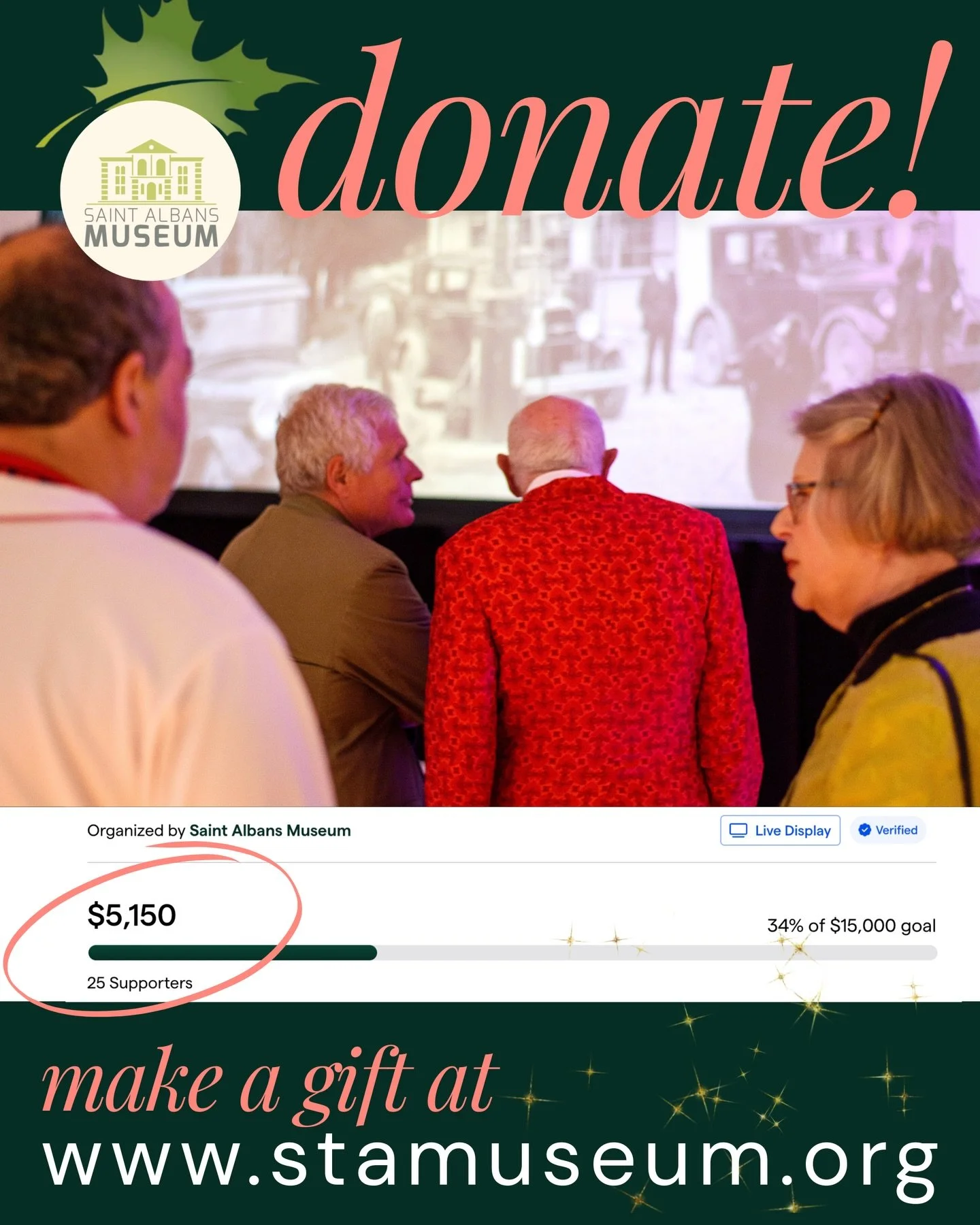 We have reached $5150 of our $15k goal 🪄🎄Thanks to everyone that has contributed to 34% of the goal with 21 days left for Year-End Giving. Together, we can do this! Your donations support innovate events, such as The Decades Launch Party pictured h