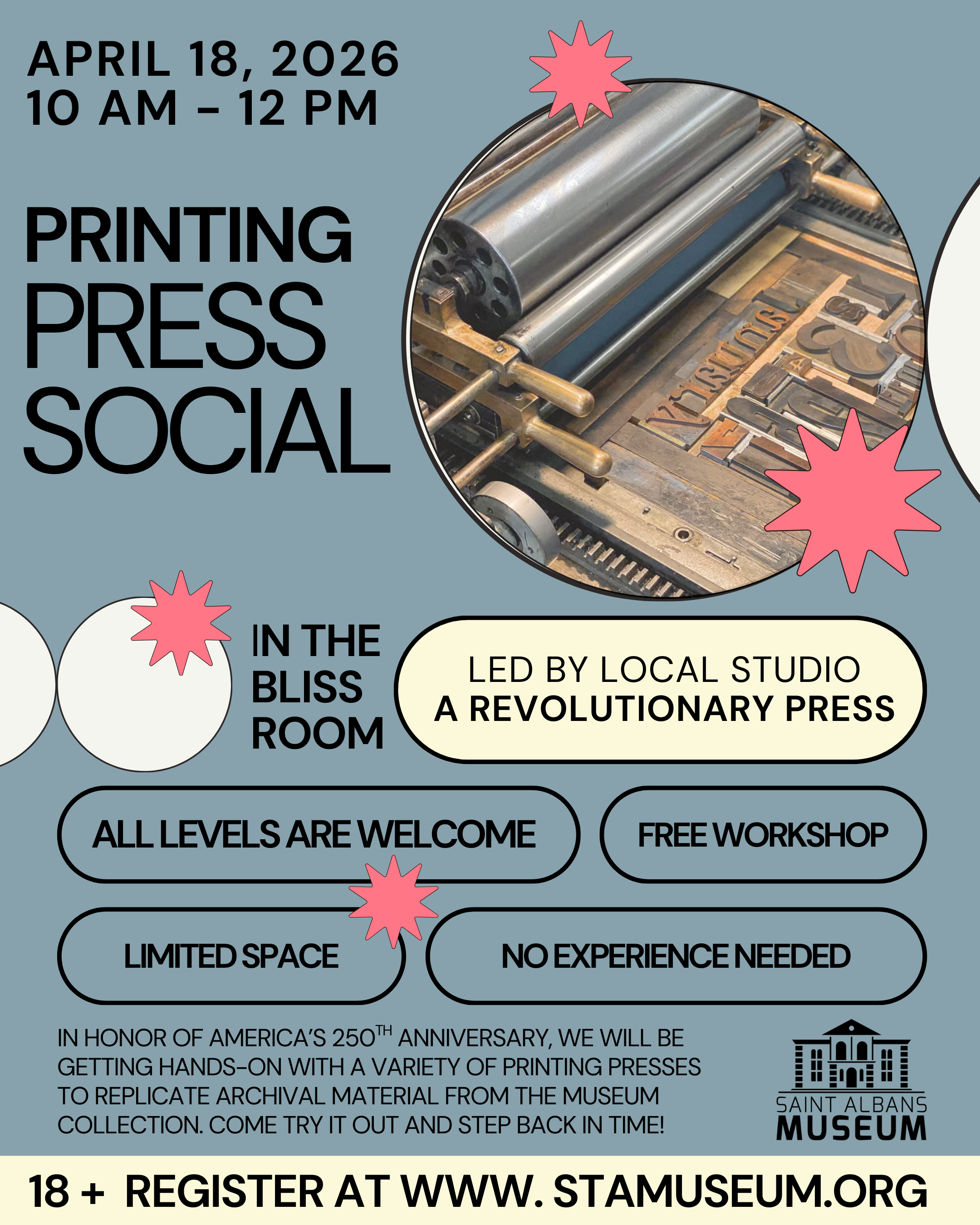 SAM Workshop // Printing Press Session