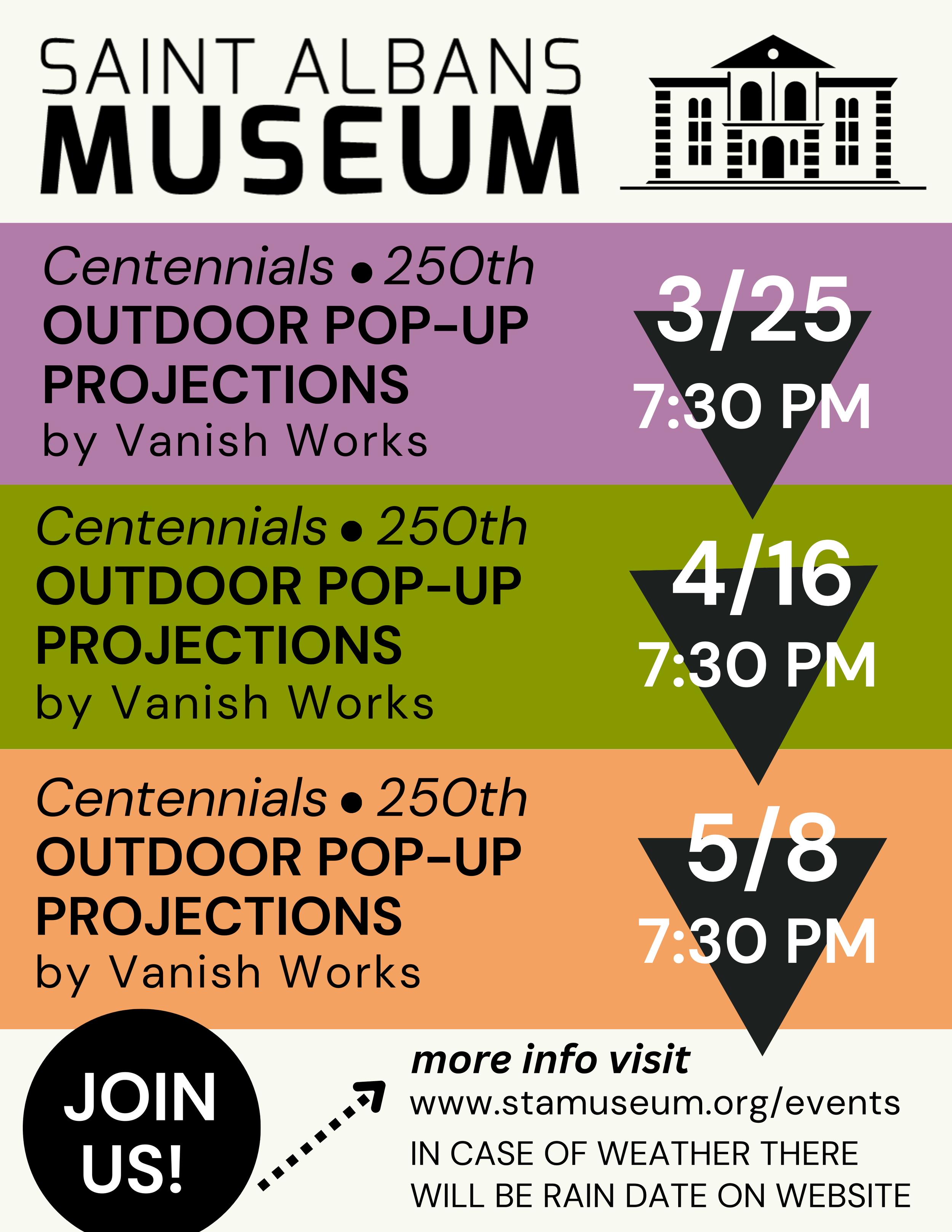Centennials: Outdoor Pop-Up Projections