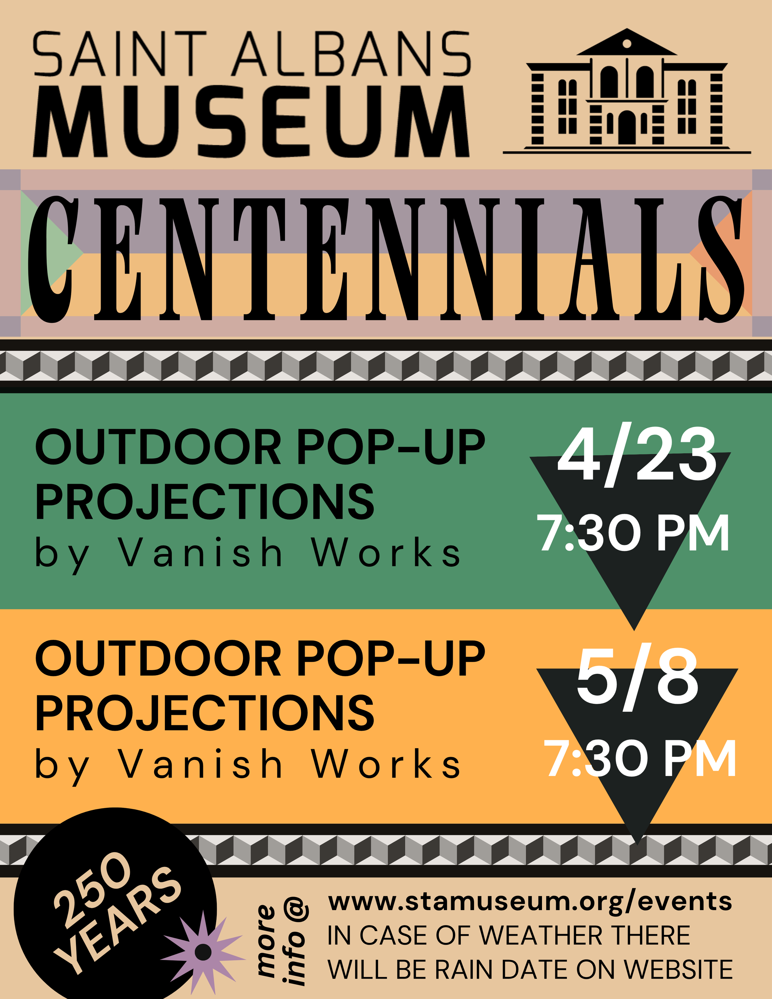 Centennials: Outdoor Pop-Up Projections