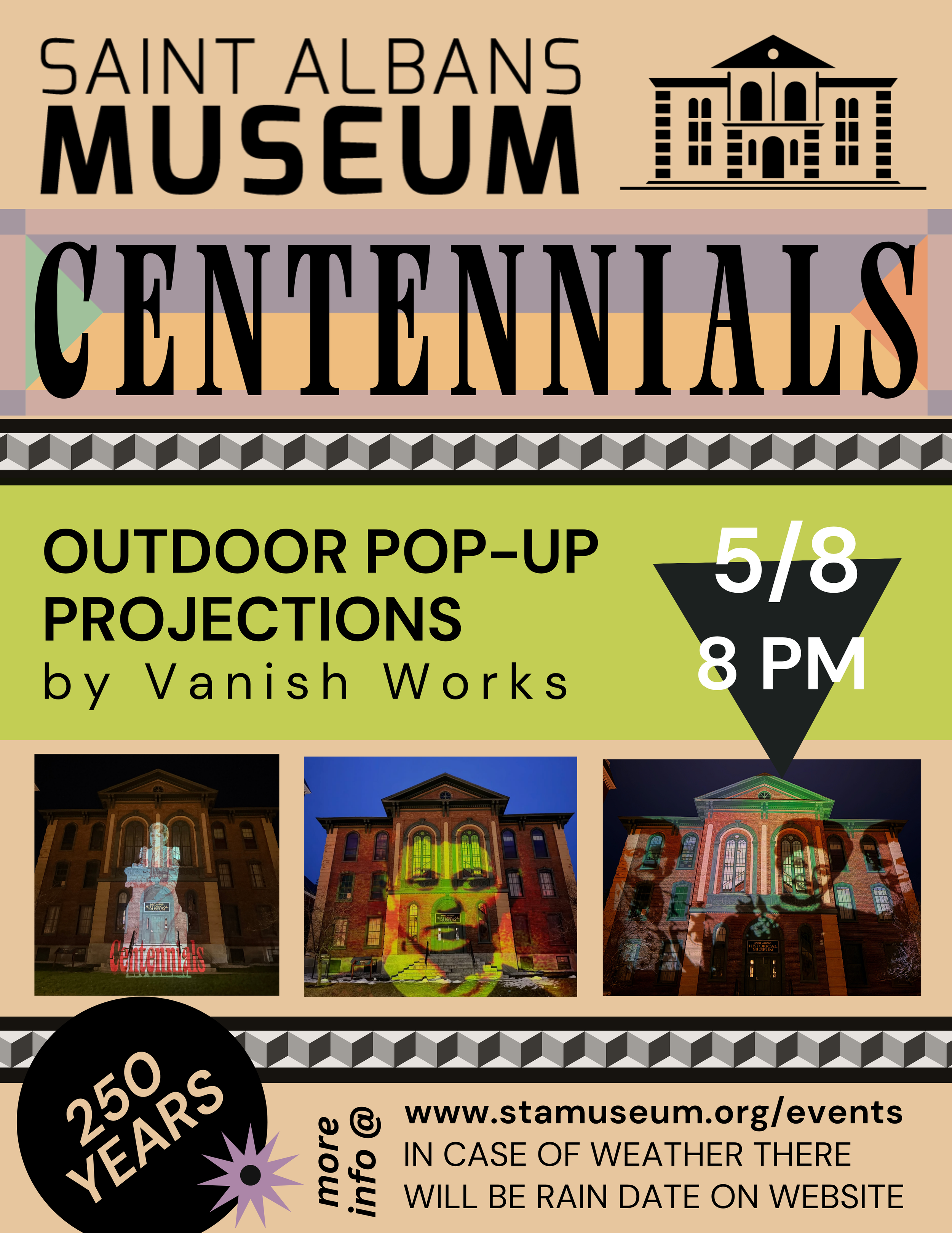 Centennials: Outdoor Pop-Up Projections