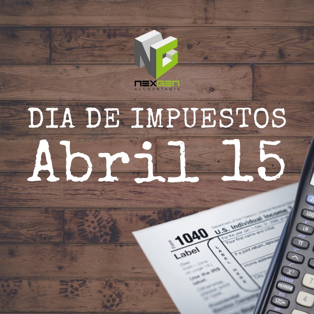 &iexcl;No olvidemos la fecha l&iacute;mite del 15 de abril! 👀 Quiero recordarles a todos mis clientes sobre la opci&oacute;n de solicitar una extensi&oacute;n para sus impuestos individuales.

Si a&uacute;n no nos has contactado y no has presentado 