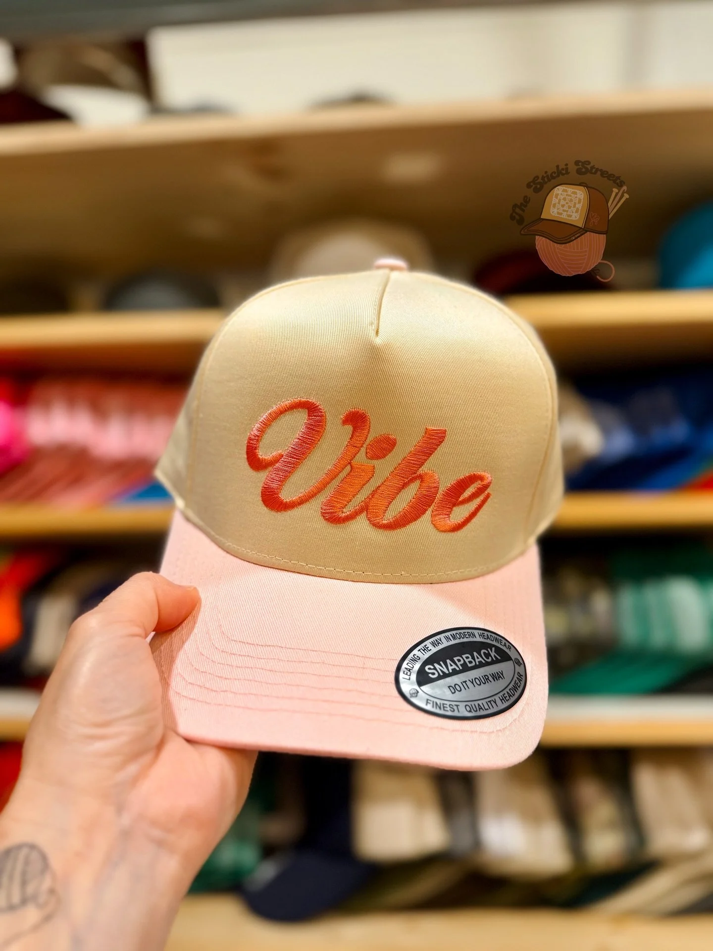 Hoping your Tuesday is a #vibe 🫶🏼🩷✌🏼

#customembroidery #embroideredhats #hatsofinstagram #hatsfordays