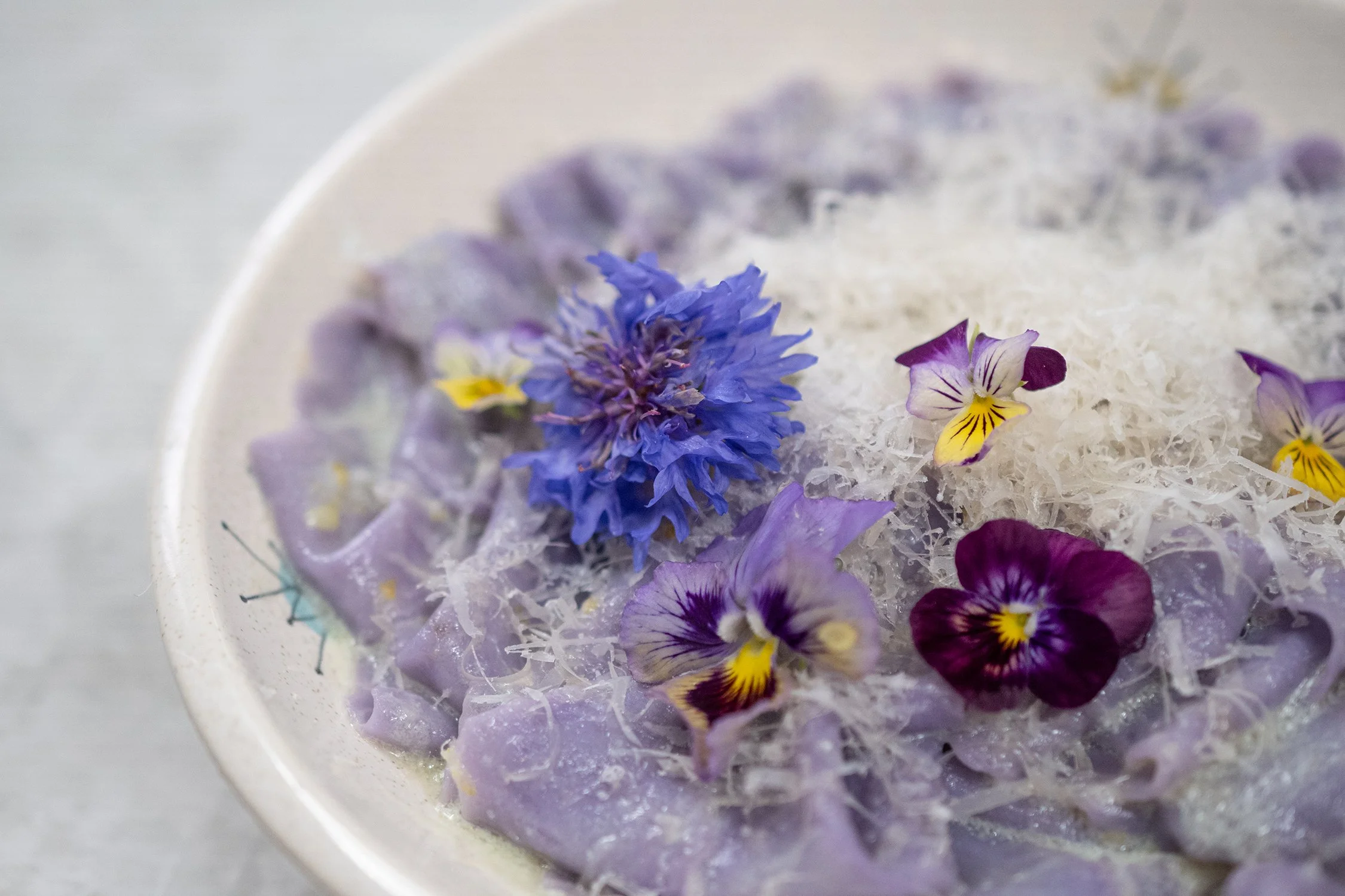 Blooming Pasta with Edible Flowers #RecipeinBloom