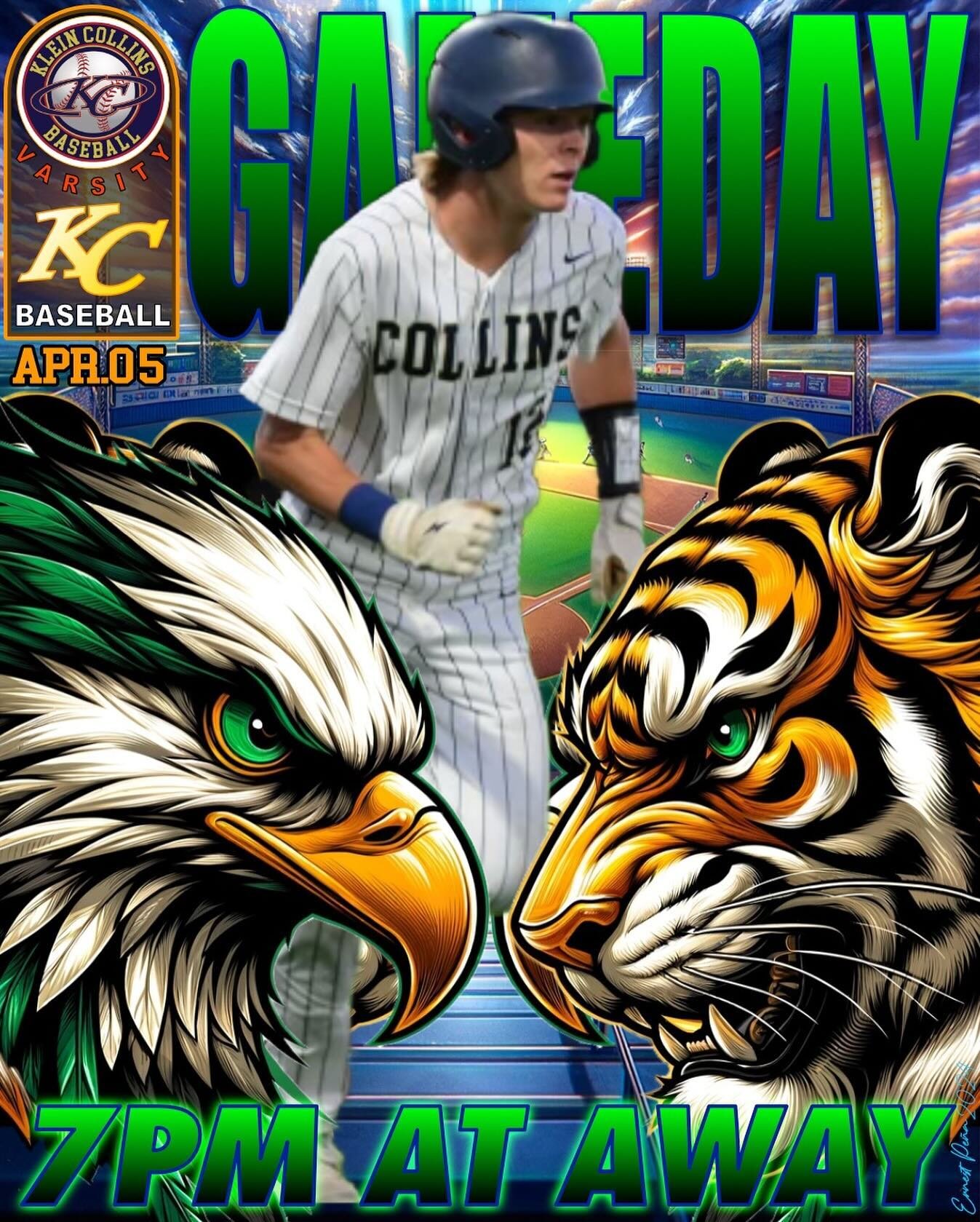 It's Friday! And it's game day! #gameday #districtgame #lfg #pghs #tigers #kc #kleincollins #texasbaseball #awaygame