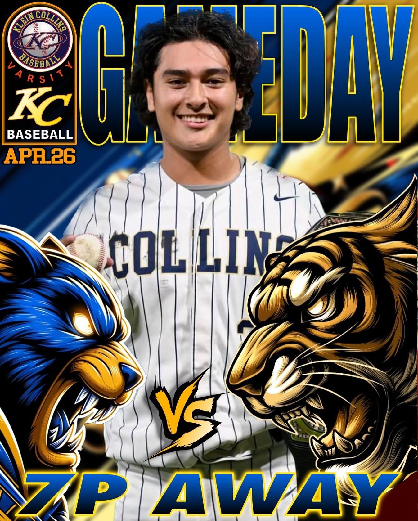 Last Varsity district game of the season! 🥲 #gameday #lfg #districtgame #kleincollins #kc #texasbaseball #highschoolbaseball #baseballboys⚾️