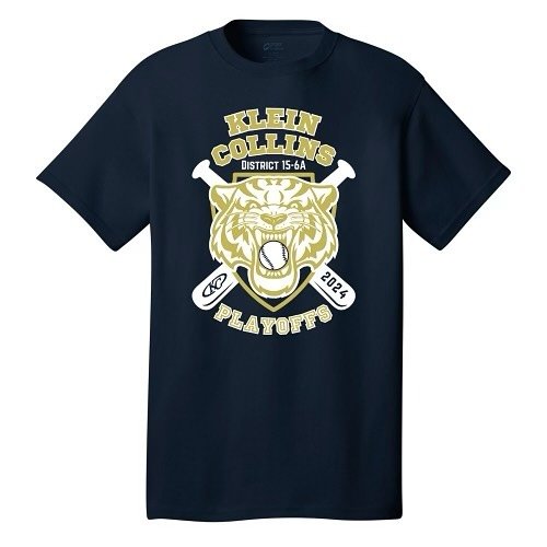 Get your play off shirts while you can over on the Klein Collins baseball website! Www.kleincollinsbaseball.com #playoffs #letsgo #kleincollins #kc