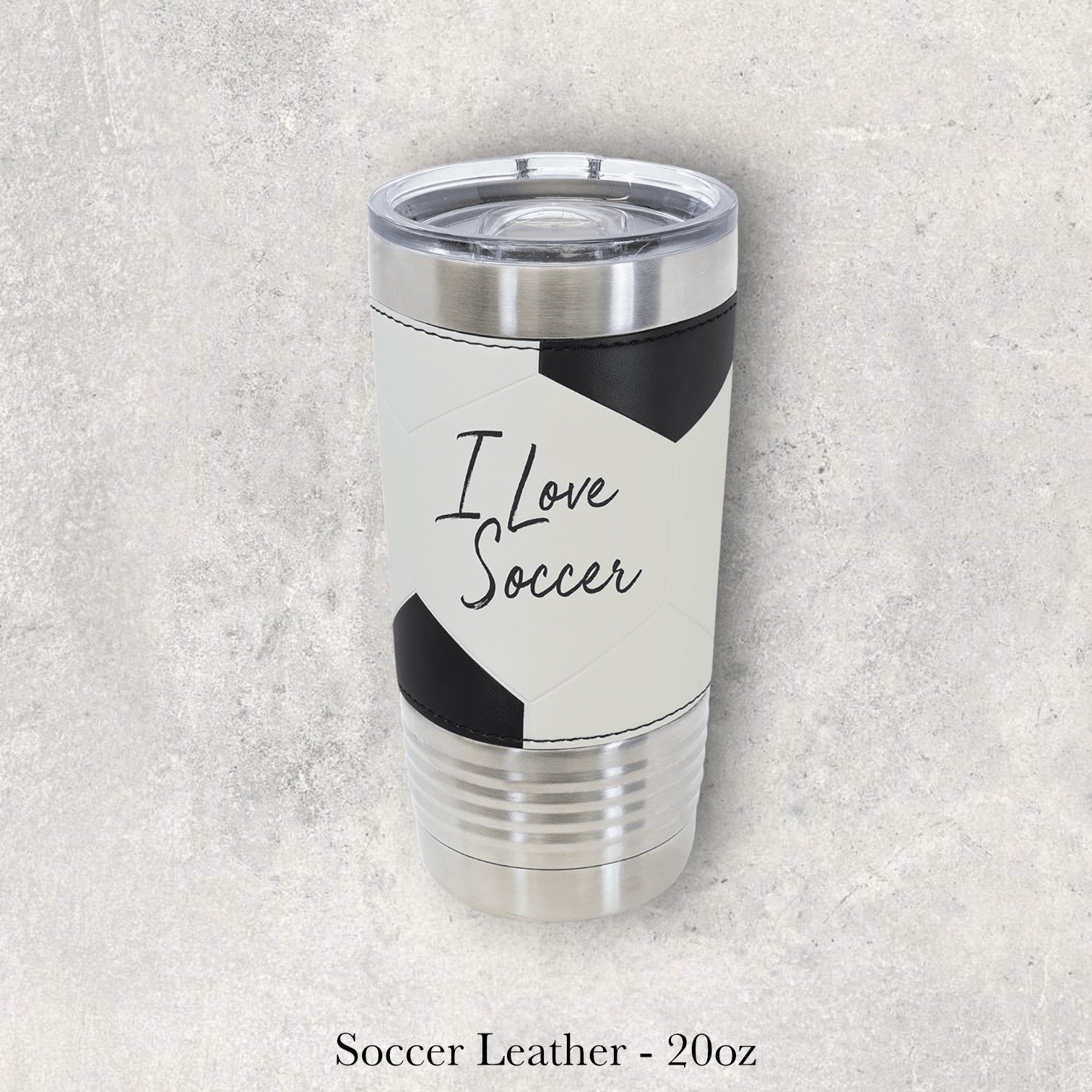 Custom Sport Leather Tumblers - 20oz
