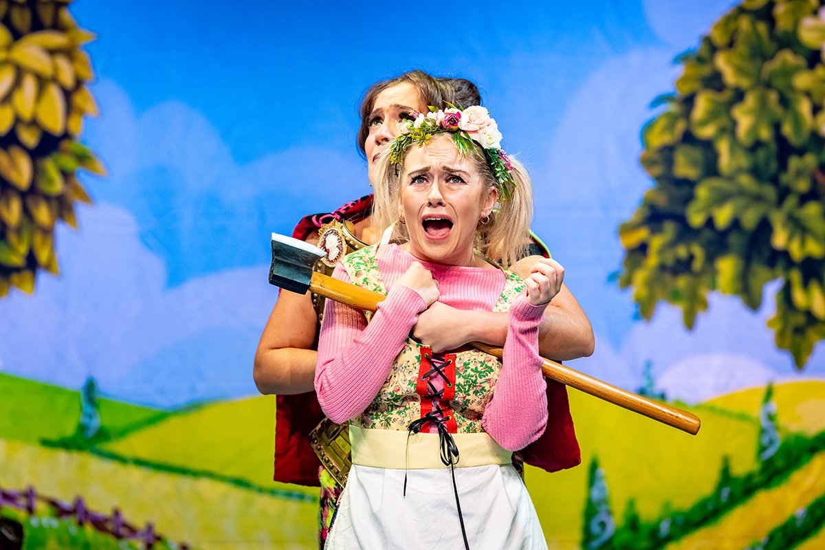 Laura Anna-Mead & Jordan Stamatiadis in Jack and the Beanstalk - What A Whopper - Credit-SteveGregson.jpg