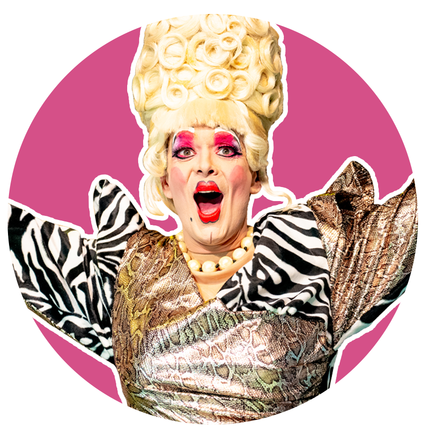 London's best Pantomime Dame Matthew Baldwin stars in He's Behind You's Cinderella: Buttons Undone! at the Charing Cross Theatre from the 21st November - 9th January