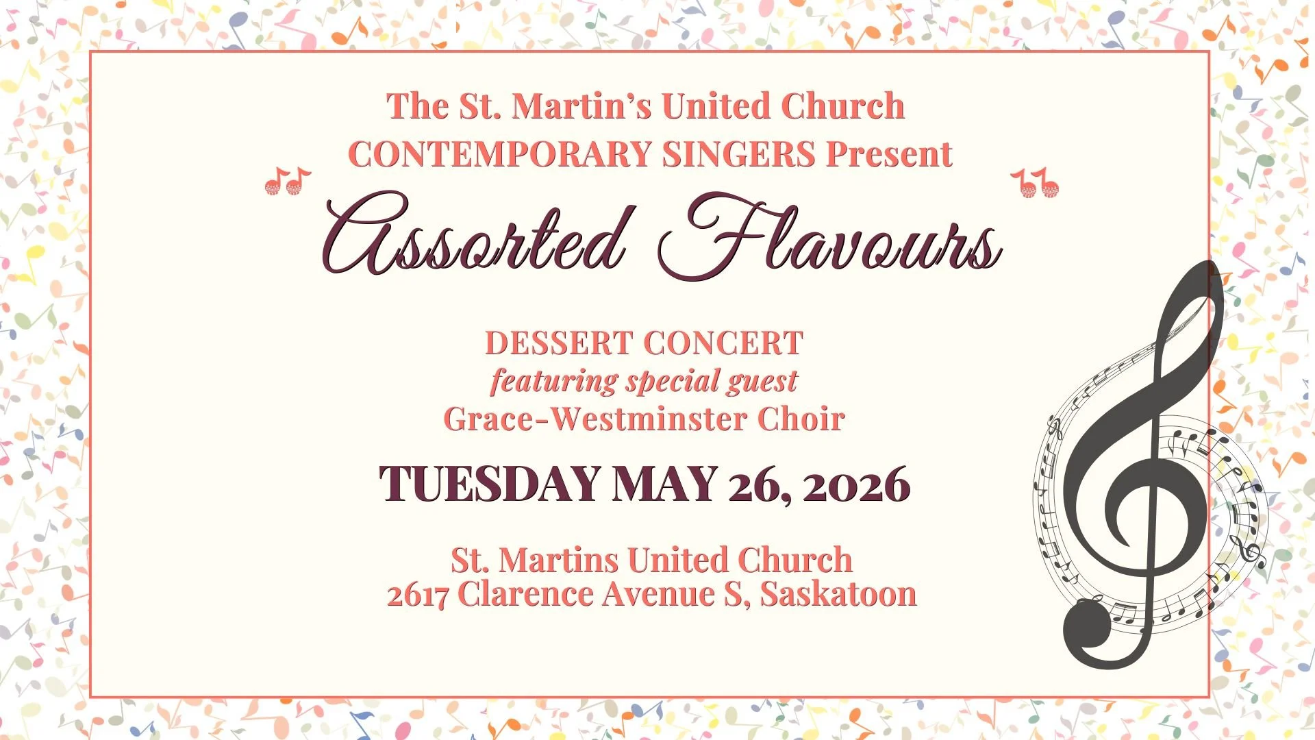 “Assorted Flavours” Dessert Concert