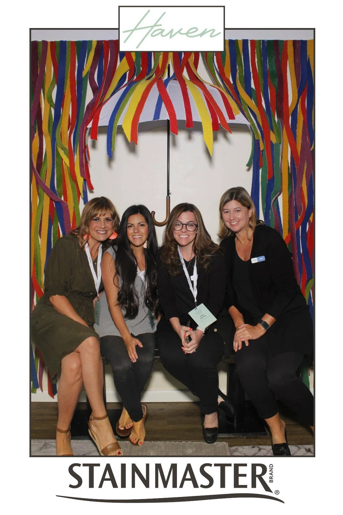 The official photo sent from the interactive area in the STAINMASTER brand booth at the Haven Influencer Conference