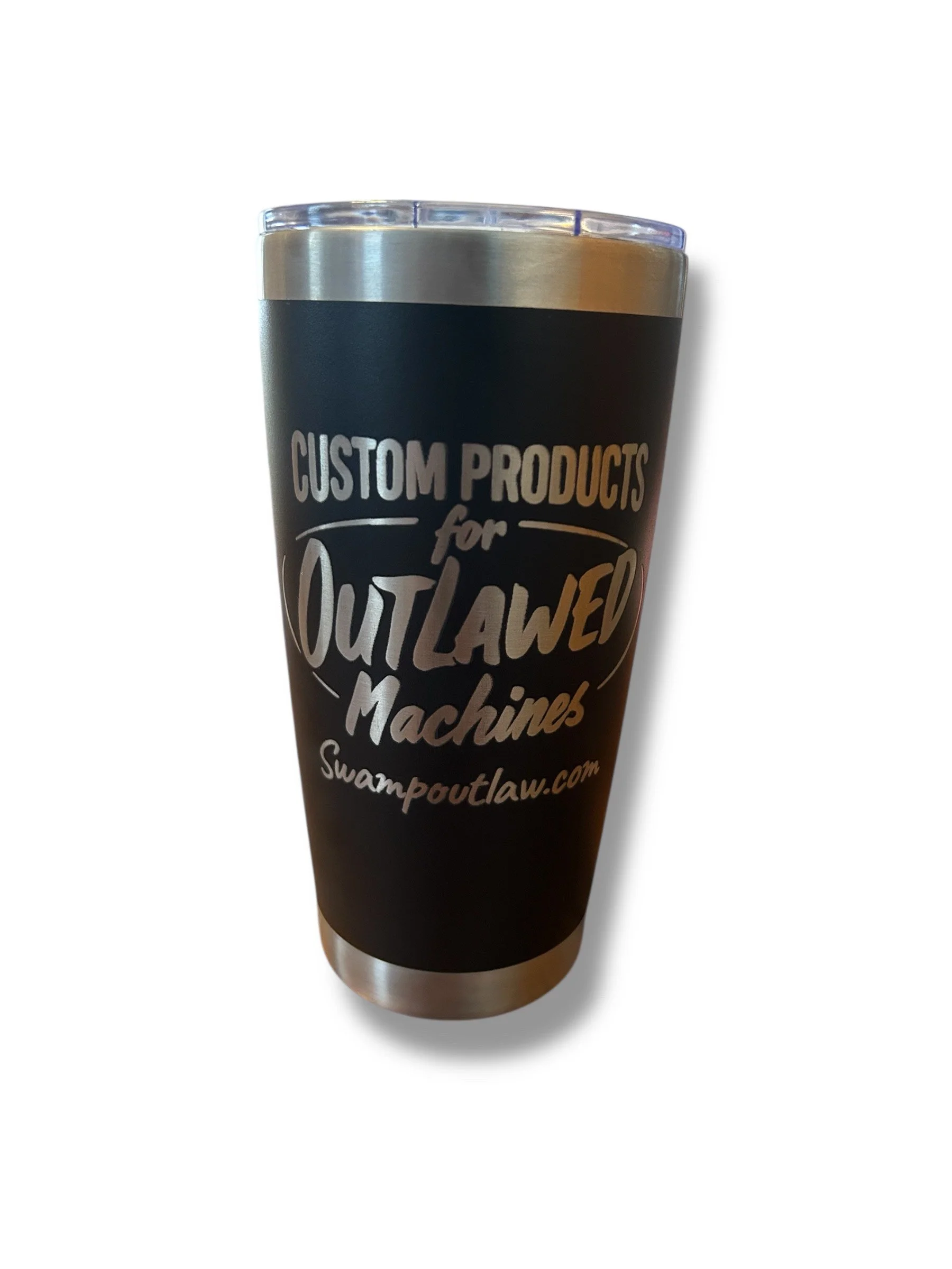 Swamp Outlaw Tumbler - Custom laser engraved Outlawed Machines
