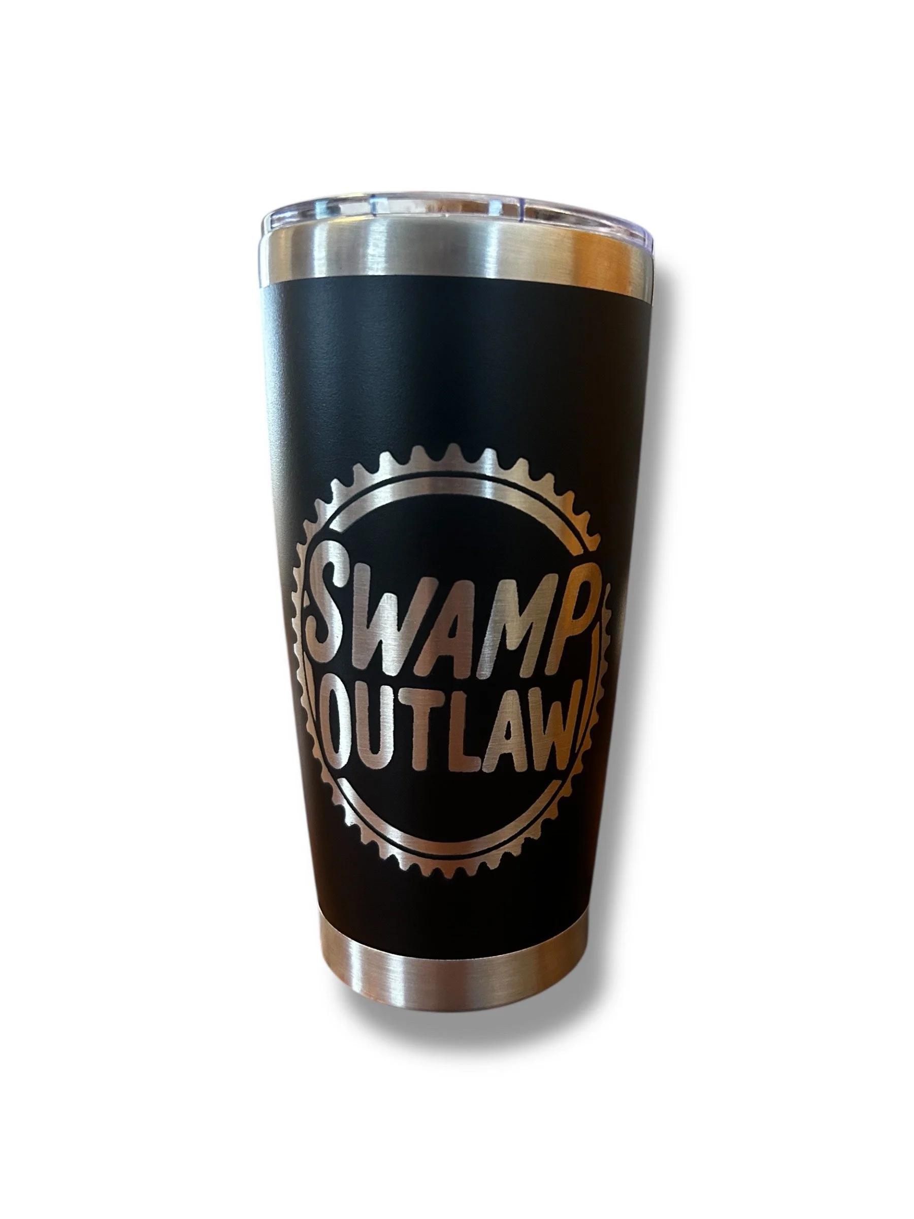 Swamp Outlaw Tumbler - Custom laser engraved Factory Logo