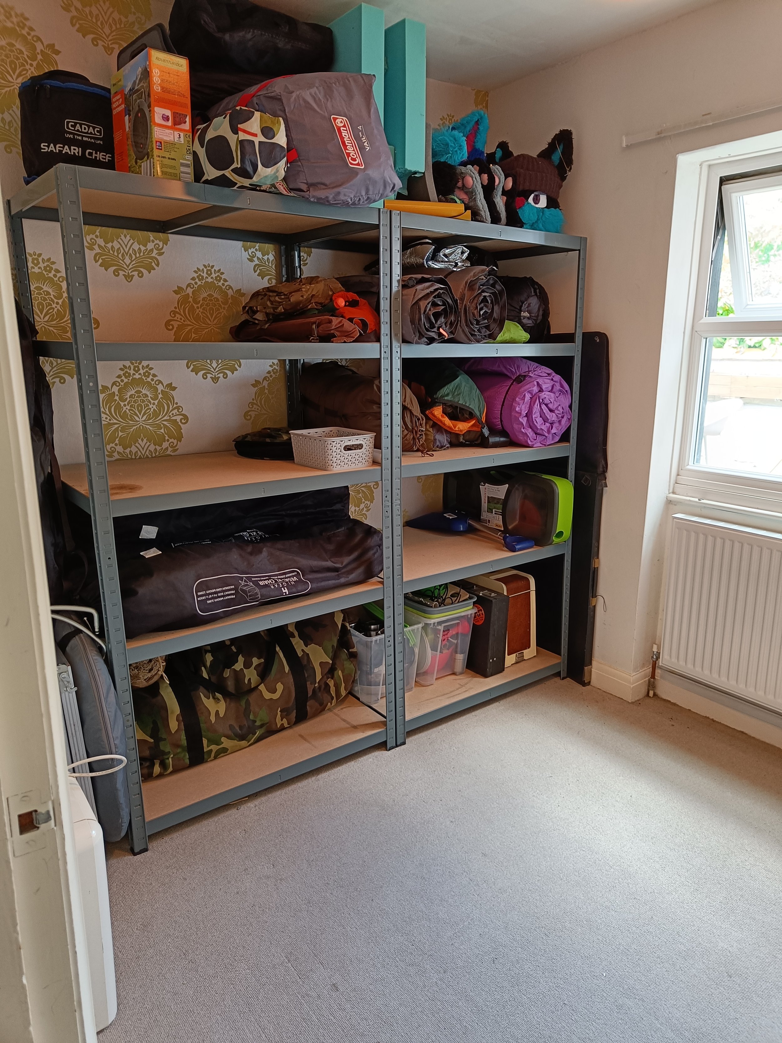 professional decluttering and organising York - an organised storage with categories and open space