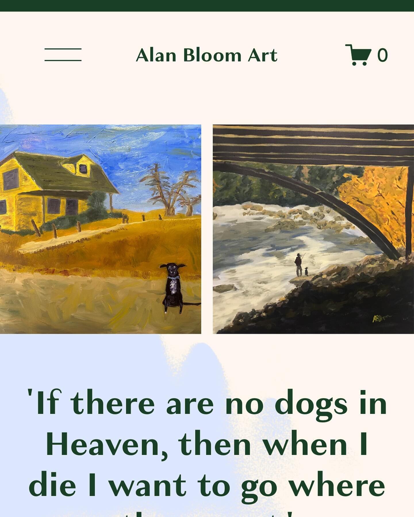 The new, improved, full blown version of www.alanbloomart.com is now live.