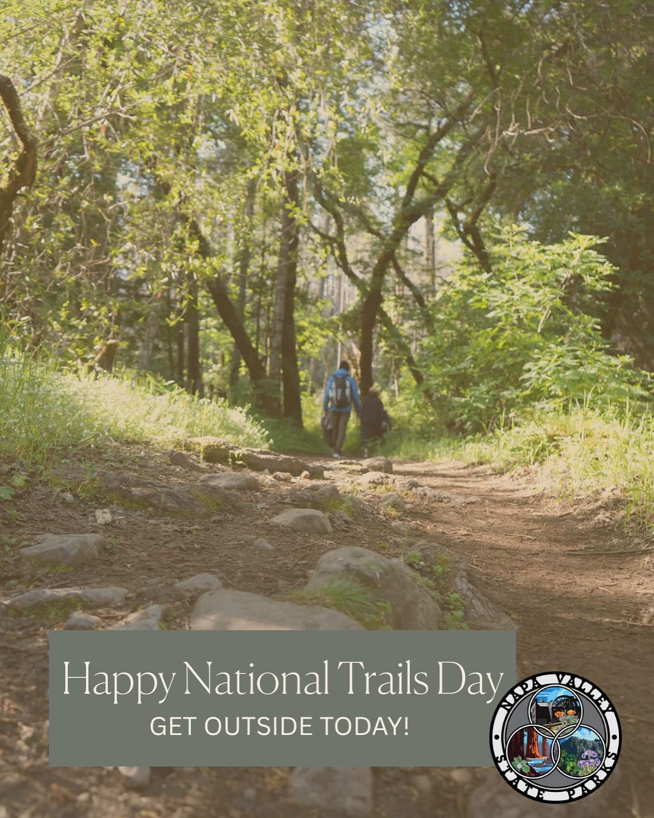 🥾 Happy National Trails Day!
There&rsquo;s no better way to celebrate than by getting outside and exploring the incredible trails right here in Napa Valley&rsquo;s State Parks.

From the shaded redwood paths at Bothe-Napa Valley to the panoramic rid