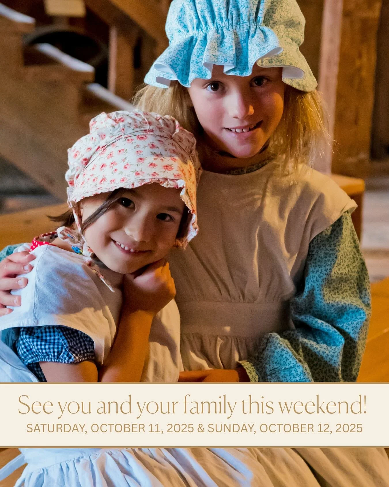 See you at Old Mill Days at Bale Grist Mill TOMORROW! 

Join us for a weekend of history, heritage, and fun for the whole family!

Explore traditional chores and crafts including woodworking, wheat winnowing, corn husking, butter making, and apple pr