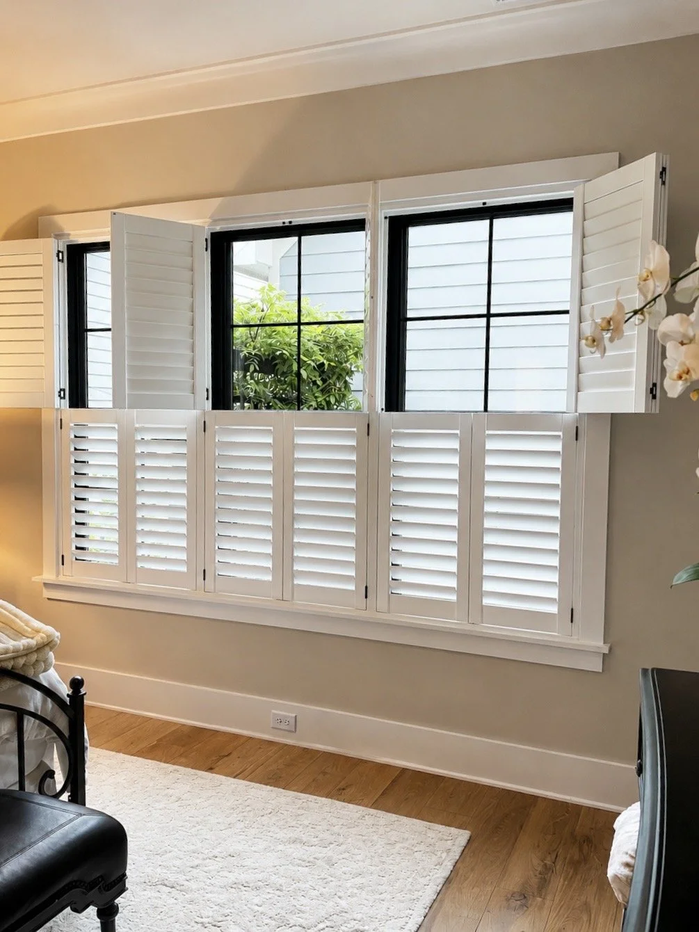 Custom Hardwood Plantation Shutters Davidson, NC