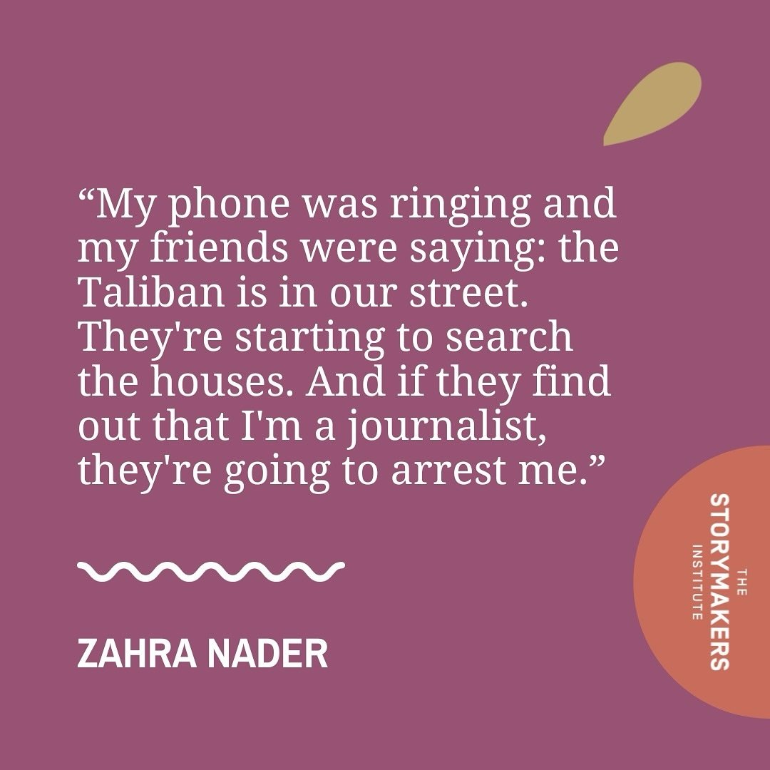 🎙️ This week on The Storymakers Institute podcast, say hello to Editor in Chief at Zan Times, journalist, and writer from Afghanistan, Zahra Nader. 

In August 2021, the world watched on when the Taliban took Afghanistan back. For many, it was a dea