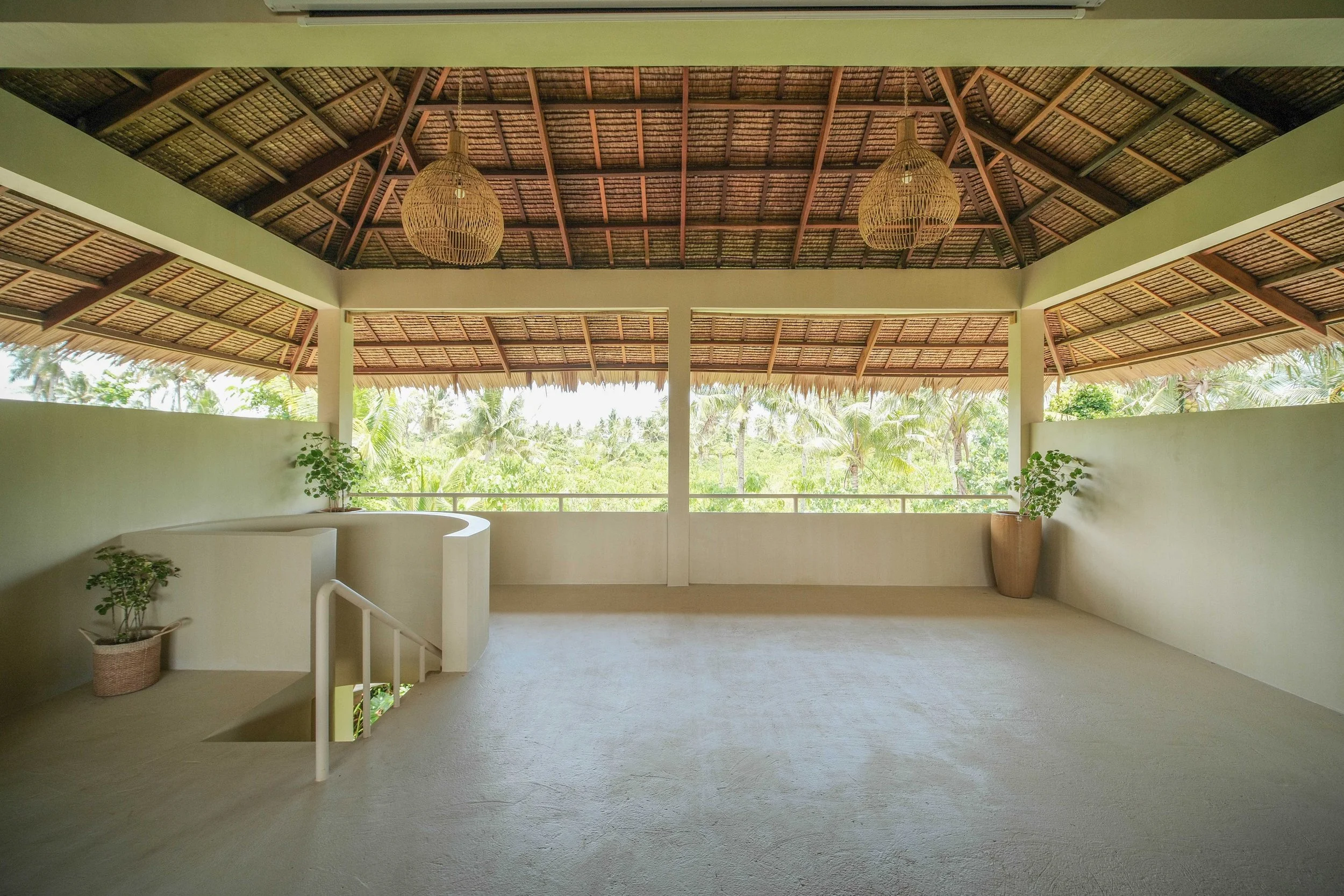 Open-Air Upper Lounge at schönhouse Villa Siargao