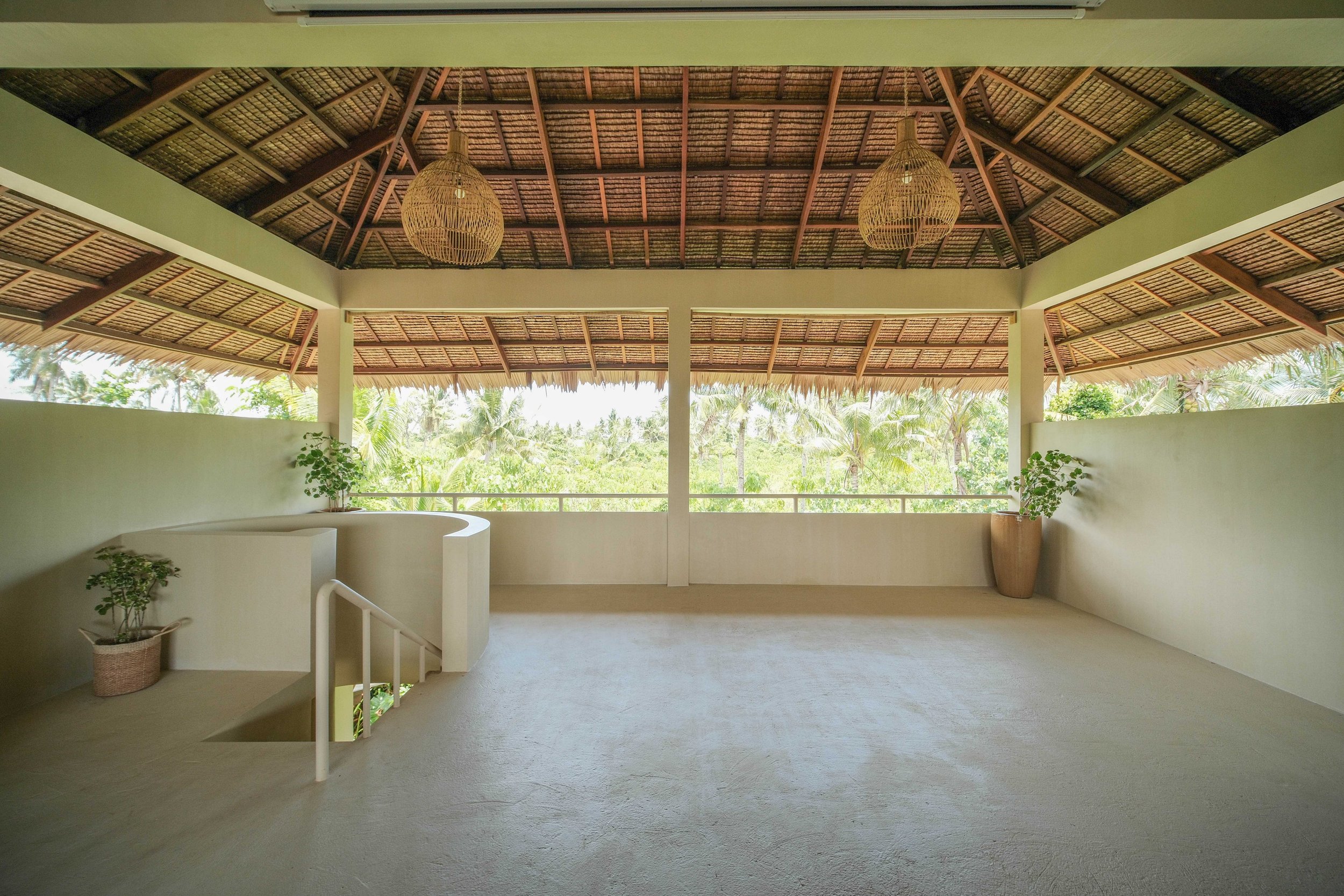 Open-Air Upper Lounge at schönhouse Villa Siargao